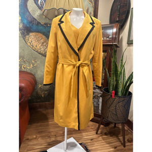 Women's JOHN MEYER COLLECTION Yellow & Black Blazer Suit Jacket Size 12 in